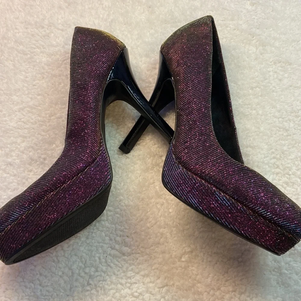 Nine & Co Collection IdealLove 4.5” Heel Platform Wedding/Holiday/Dressy EUC 8.5